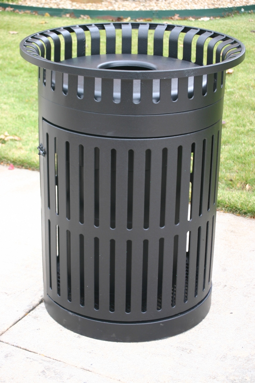 Metro Style Trash Receptacles for Outdoor Spaces