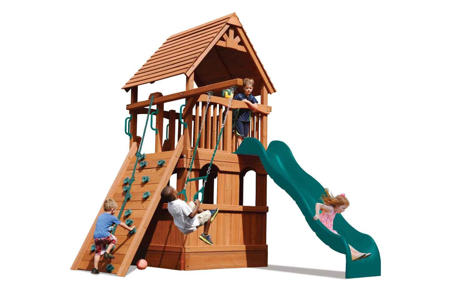 Deluxe Fort Jr. with Lower Enclosure Playhouse