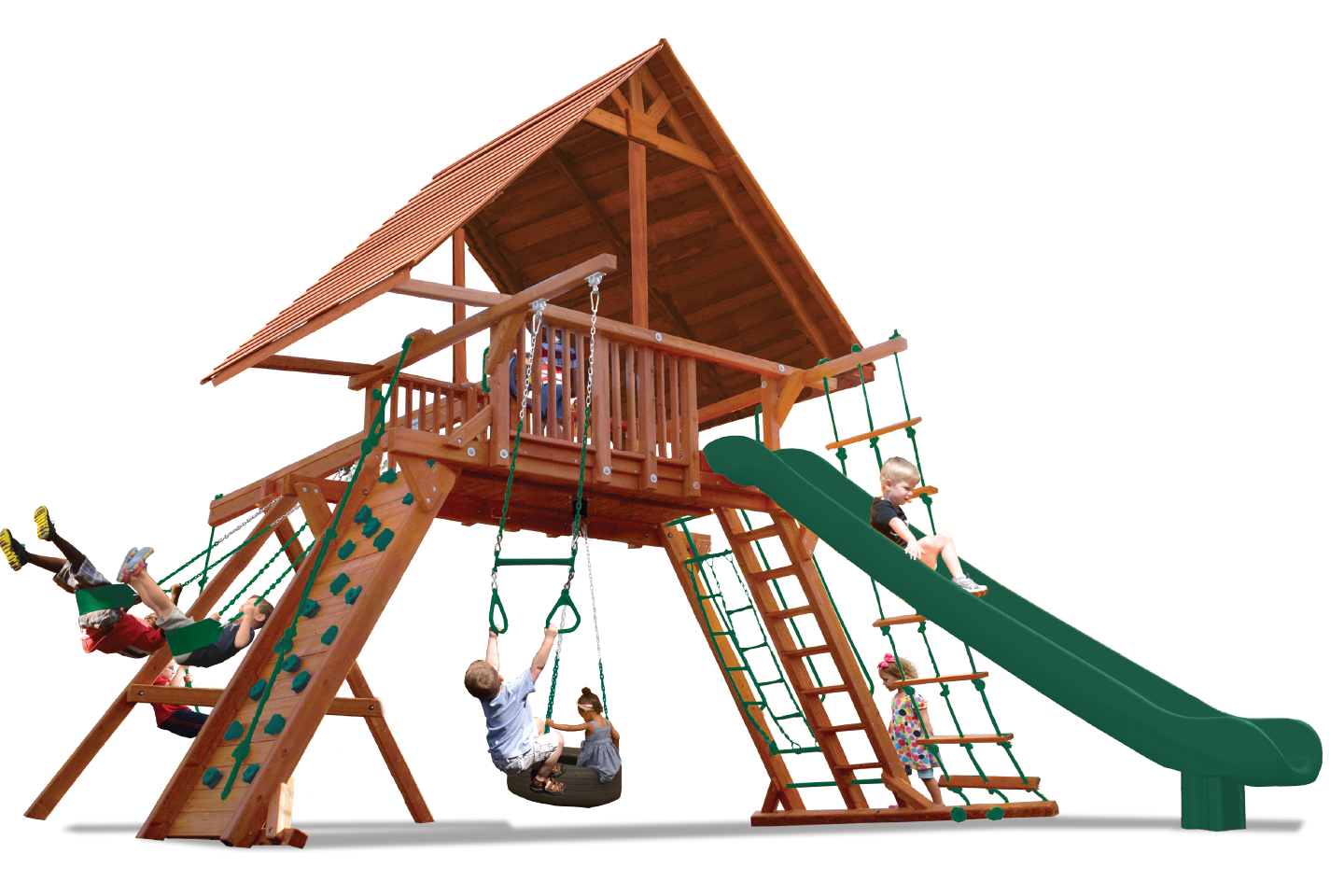 Extreme Playcenter Combo 2 with Wood Roof