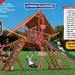 Extreme Playcenter Combo 2 w/Wood Roof