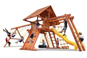 Deluxe Playcenter Combo 3 w/ Wood Roof