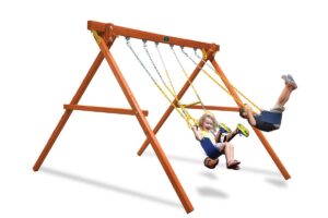 children swinging