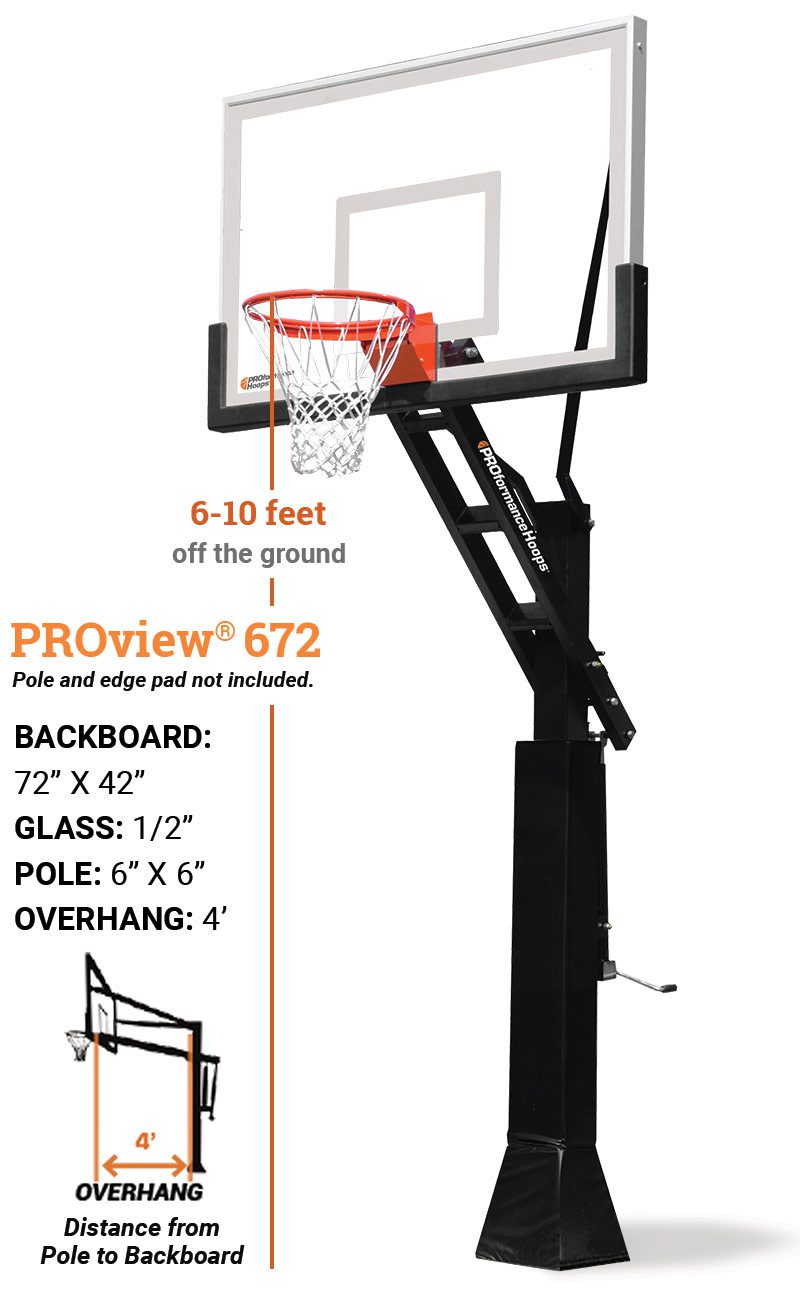 72 Portable Basketball Hoop Height Adjustable Goal/Stand Standard