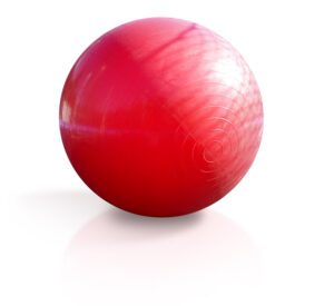 big red bouncy ball