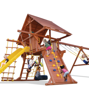 Turbo Deluxe Playcenter Combo 2 w/Wood Roof