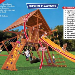 Supreme Playcenter Combo 2 w/Wood Roof