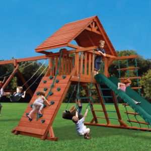 Turbo Original Playcenter Combo 2 with Wood Roof