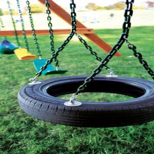 4-Chain Rubber Tire Swing