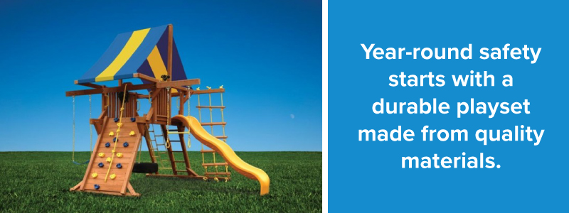 Playground Fun in the Winter