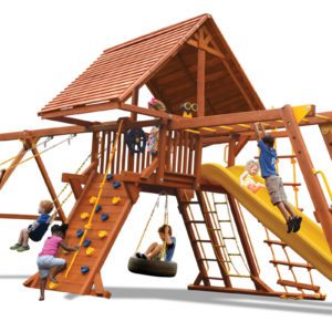 Turbo Deluxe Playcenter Combo 3 w/Wood Roof