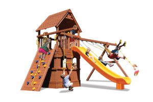 Supreme Fort w/Lower Level Playhouse BYB w/Yellow Slide