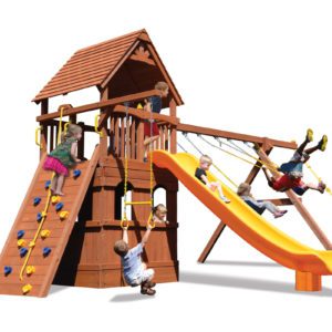 Supreme Fort w/Lower Level Playhouse BYB w/Yellow Slide