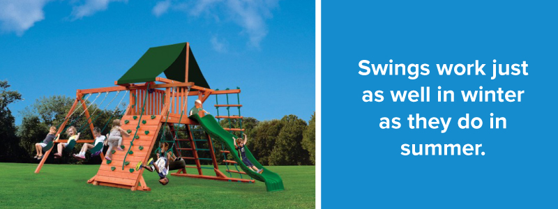 Playground Fun in the Winter