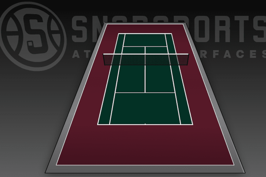 50' x 100' Tennis Court
