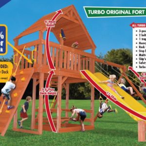 Turbo Original Fort Combo 2 XL with Wood Roof