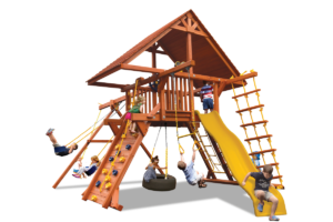 Deluxe Playcenter Combo 2 w/ Wood Roof