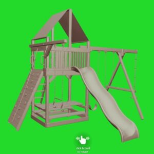 Original Fort Combo 2 Swing Set with Accessory Arm