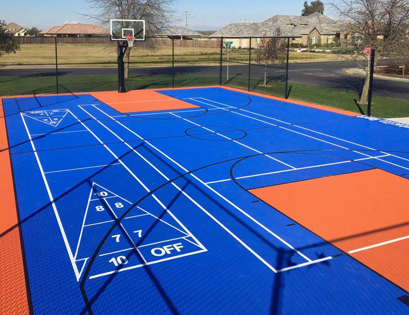 Multi Purpose Court Design, Tennis, Basketball, Volleyball