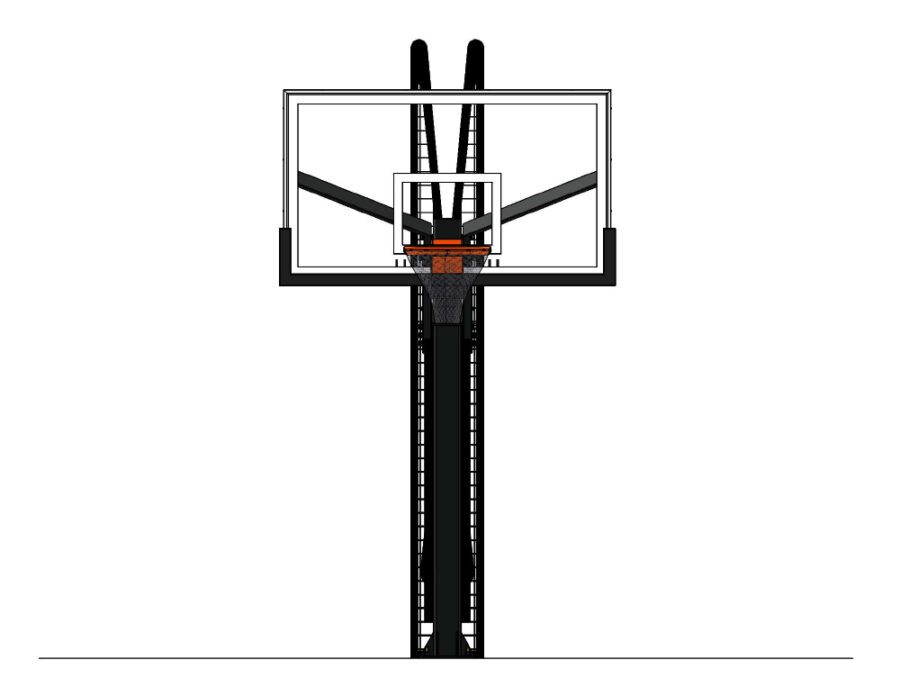 NBA Basketball Hoop 3D model