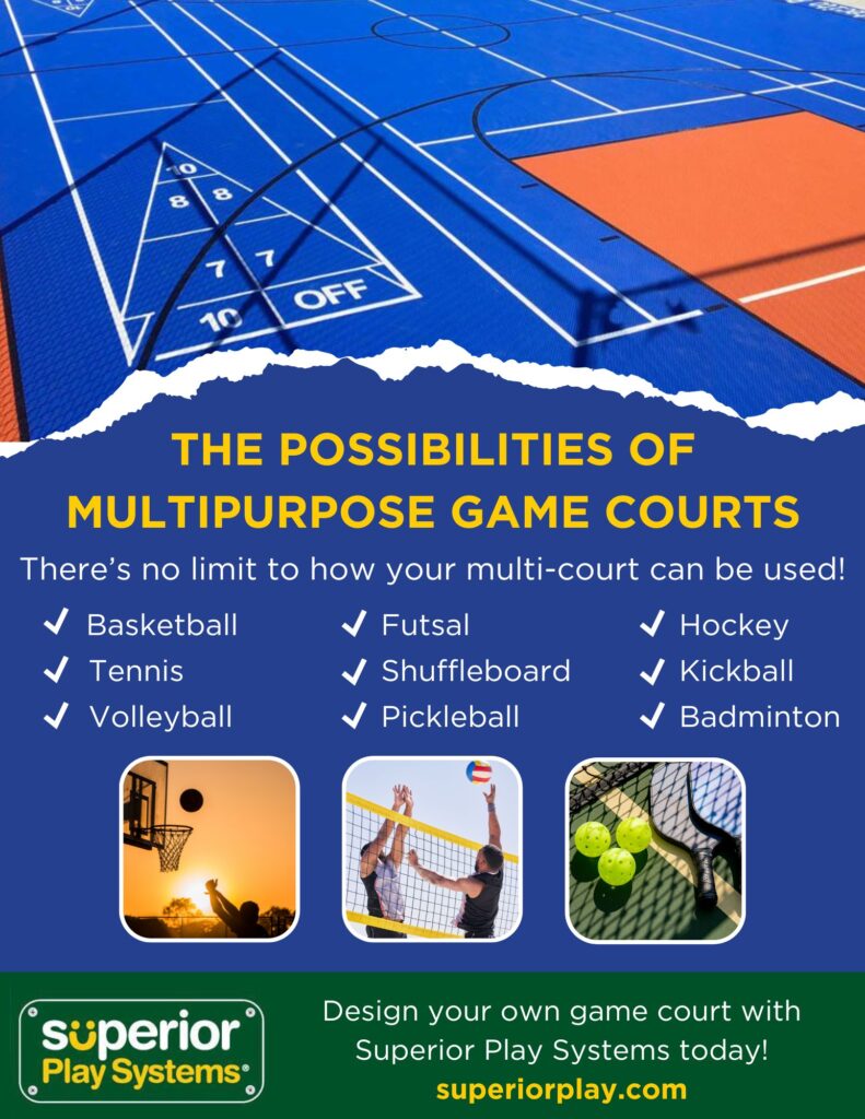 The Possibilities of Multipurpose Courts Infographic