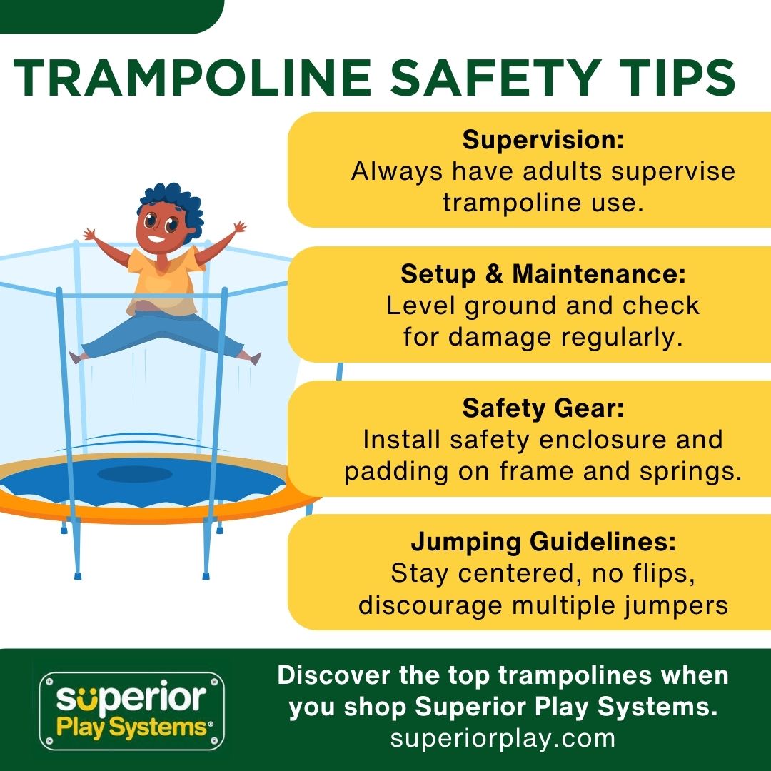 trampoline safety infographic