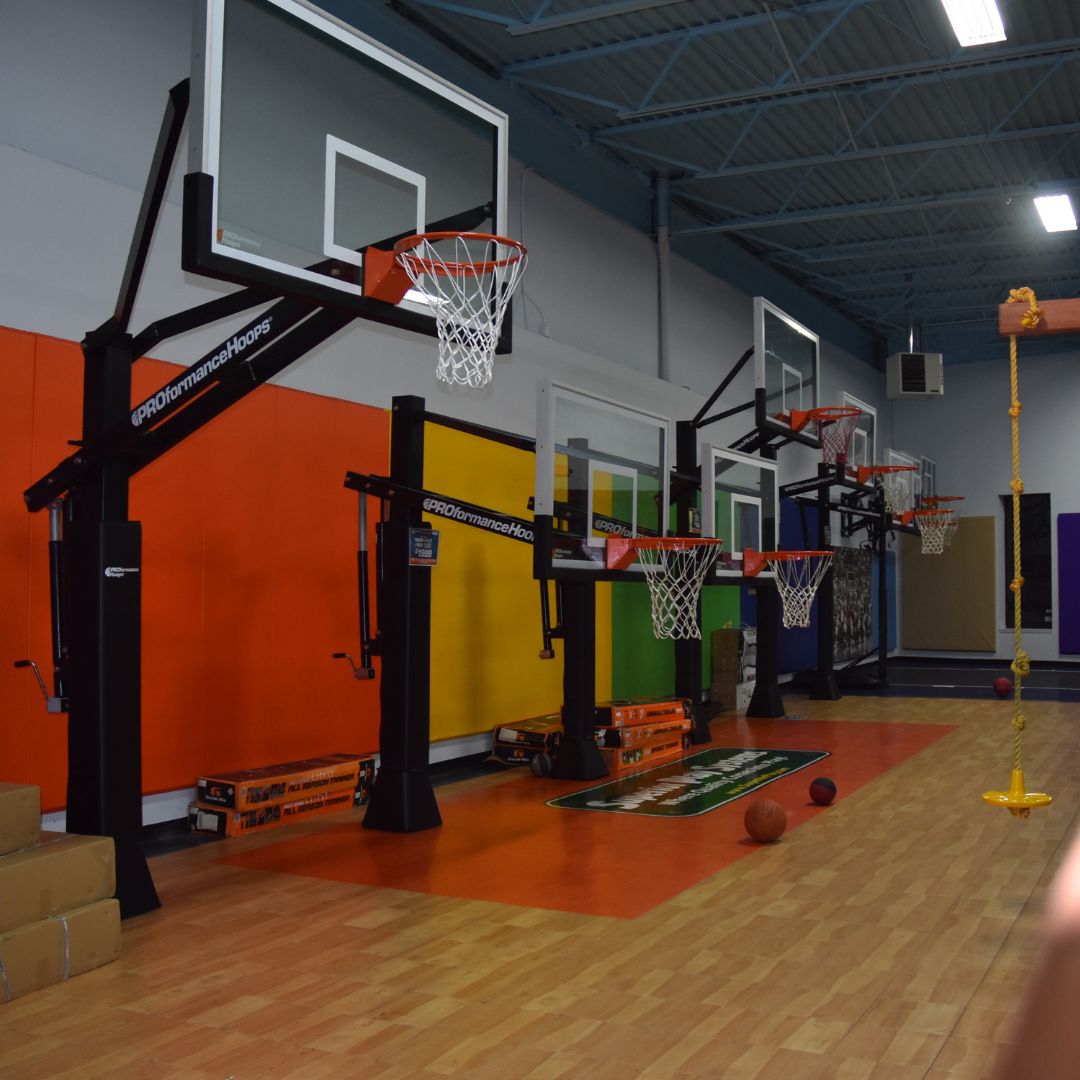 basketball hoops at Superior Play Systems