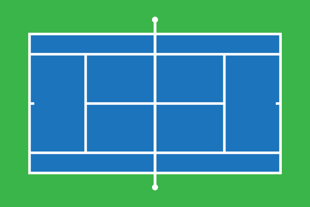 tennis court diagram