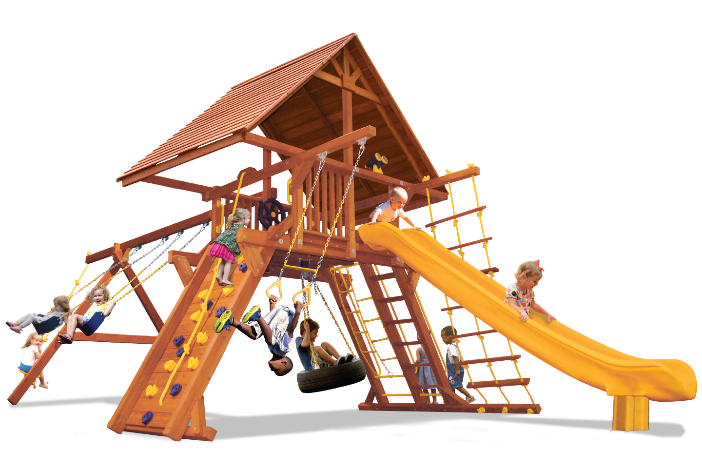 Supreme Playcenter Combo 2 with Wood Roof
