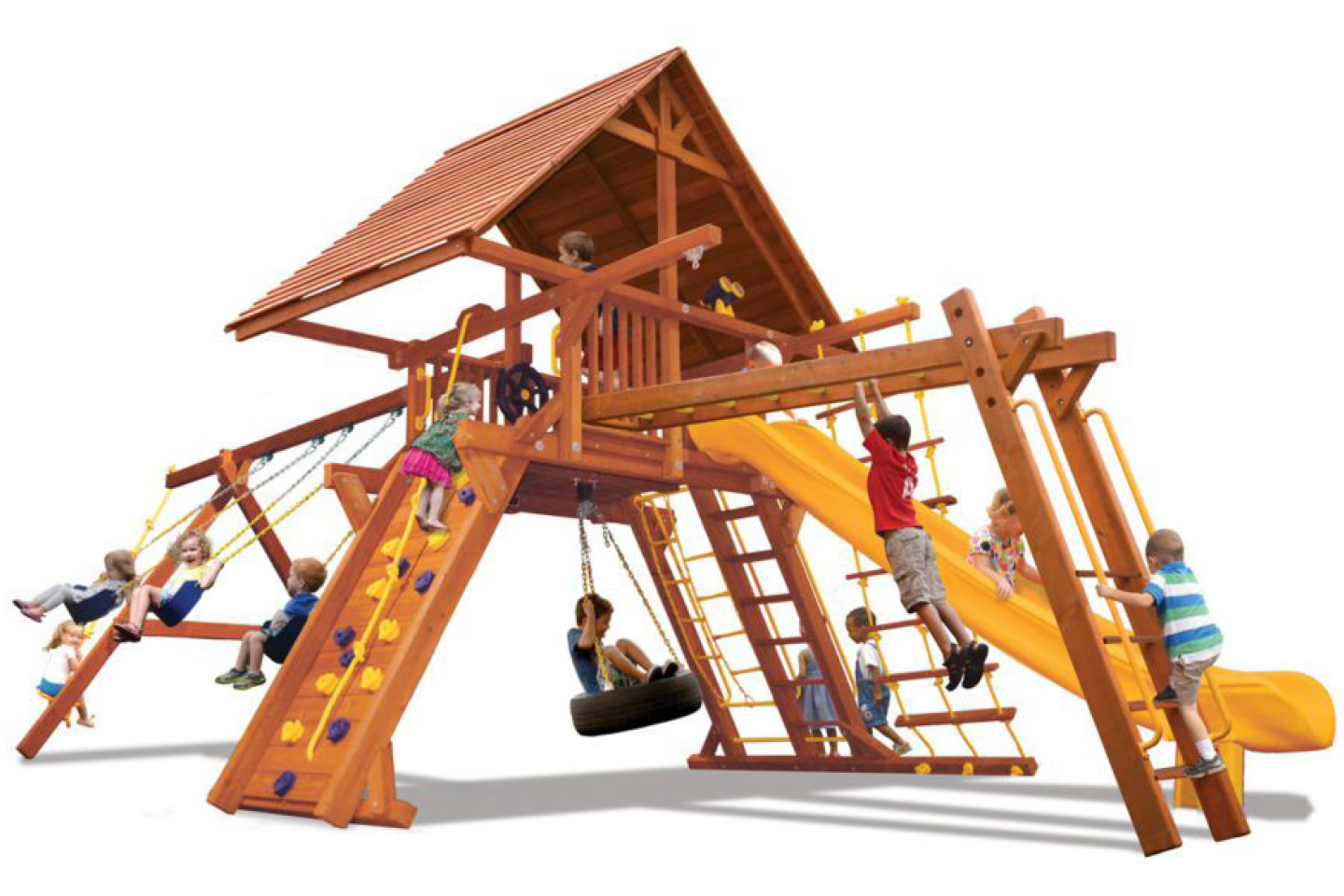Supreme Playcenter Combo 3 with Wood Roof